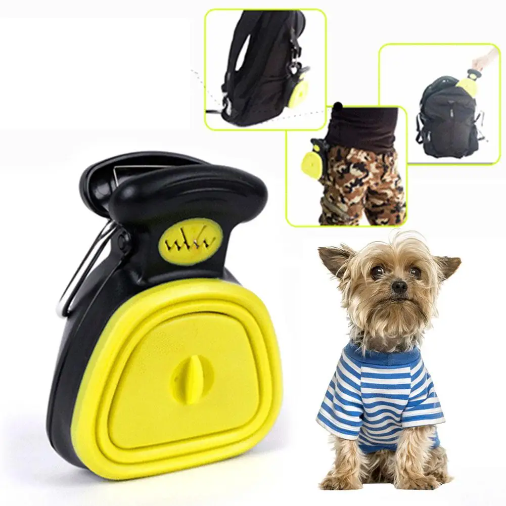 2 в 1 Pet Pooper Scooper Набор для уборки туалета домашних животных складной дозатор