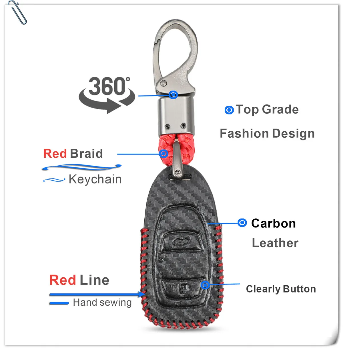 Portachiavi per auto in fibra di cuoio per Subaru BRZ Forester Legacy Outback WRX WRX STI Impreza XV Crosstrek Smart Remote Keyless Cover 6 Portachiavi per auto in fibra di cuoio per Subaru BRZ Forester Legacy Outback WRX WRX STI Impreza XV Crosstrek Smart Remote Keyless Cover - Hbcbe0853027a497dac31bff568c6ba67W