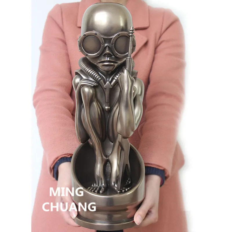 15,3" Статуя инопланетяне против Хищника бюст H. R. Giger полноразмерный портрет AVP2 Смола Коллекционная модель игрушки 39 см коробка Z2392