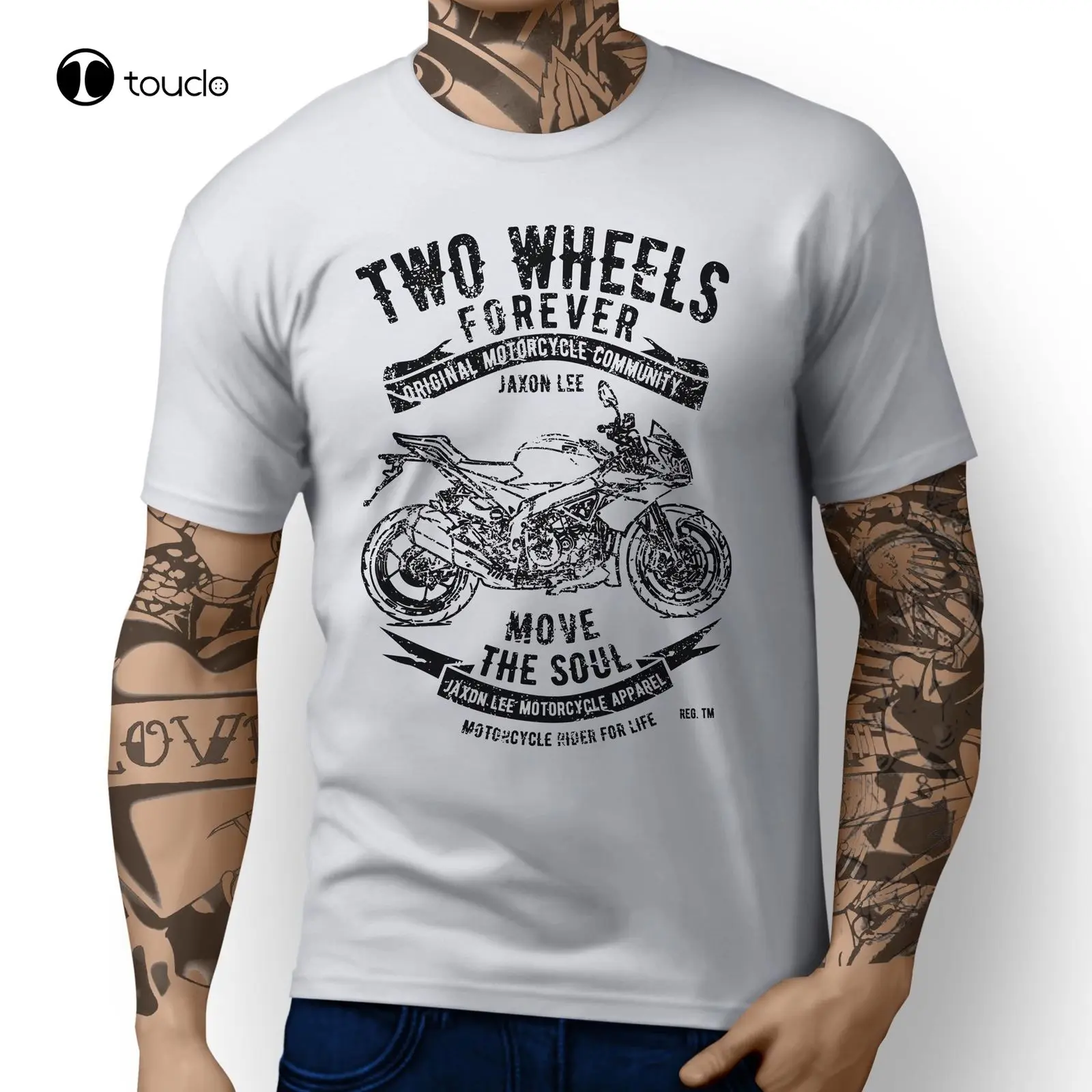 

New Summer Cool Italy Classic Motorbike Tuono V4 R Aprc Inspired Motorcycle Art Design T-Shirts Tee Shirt