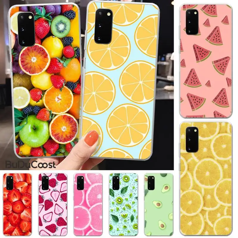 

Summer fun fruits Phone Case For Samsung S5 6 7 8 9 10 S8 S9 S10 plus S10E lite S10-5G S20 UITRA plus