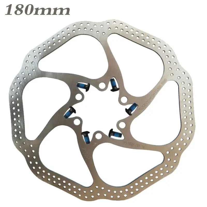180mm-1pc 2 шт. MTB тормозной диск HS1 горный велосипед тормозные колодки 160/180 мм тормозной фитинг 6 болтов Bettery велосипедный тормоз аксессуары для велоспорта - Цвет: 180mm-1pc