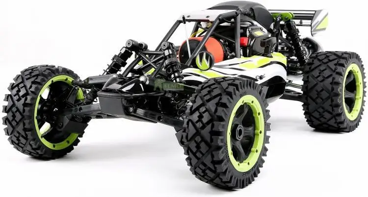 29cc газовый двигатель 2WD багги грузовик с 2,4G Радио пульт дистанционного управления RC автомобиль игрушки для 1/5 ROFUN Q-Baja - Цвет: Green