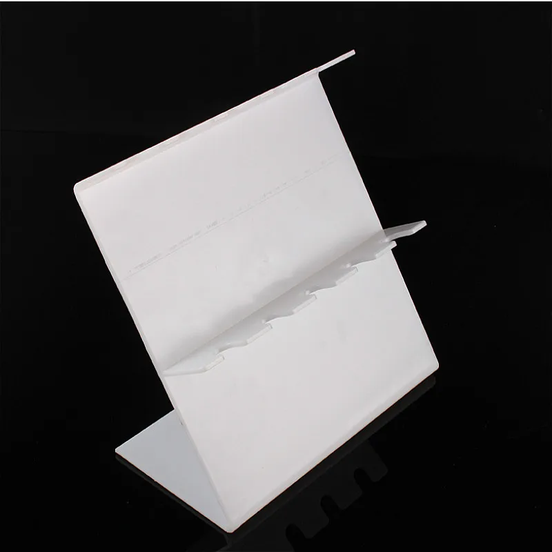 Acrylic Pipette Stand White Plexiglass Pipettor Holder Z-shaped Pipet Rack Holds Up To 5 Single-channel Pipettes Thickness 4 mm