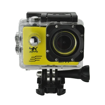 

HOT-Outdoor Sport Action Camera WIFI 4K 30Fps 2.0LCD 1080P 60Fps Underwater Waterproof Diving Surfing Cycling Helmet Cam