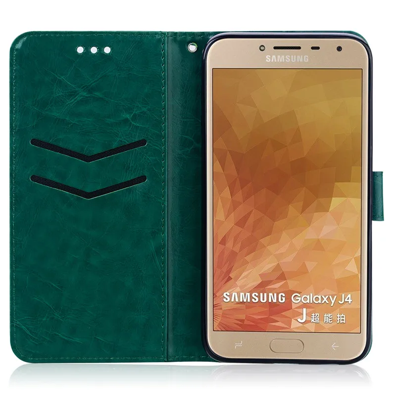 kawaii samsung cases For Samsung Galaxy J4 2018 Case Flip Wallet Case For Samsung Galaxy J4 Plus J4+ J 4 2018 For Coque Samsung J4 2018 Phone Cases cute samsung phone case