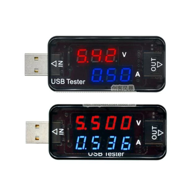 USB вольтметр для измерения напряжения тока инструмент проверки задняя вилка