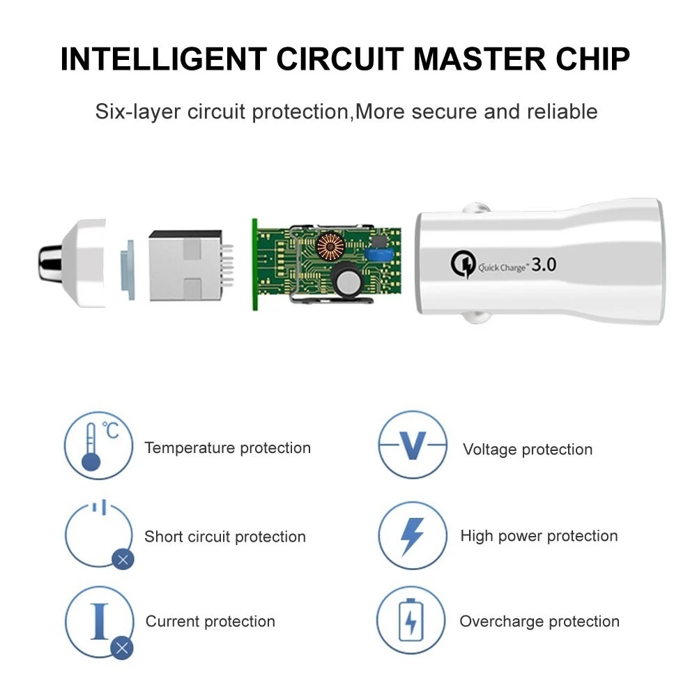Быстрая зарядка 4,0 3.0QC USB Автомобильное зарядное устройство для Xiaomi QC4.0 QC3.0 type C автомобильное зарядное устройство для iPhone 11 X Xs 8 зарядное устройство usb зарядное устройство