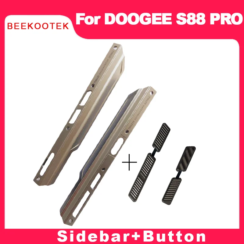 New Housing A Frontal shell Middle Side Metal Frame Housings Case Middle+Power Volume SOS Button Repair Parts For Doogee S88 Pro