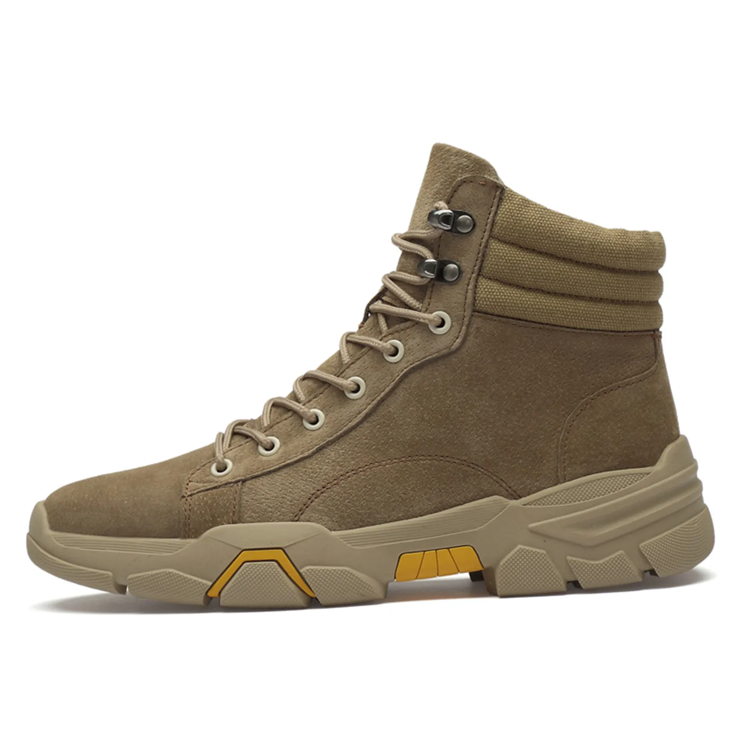 Winter Outdoor Hiking Boots Men Genuine Leather Plus Snow Martin Boots With Fur