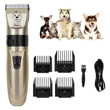 

Rechargeable Low-noise Cat Dog Hair Trimmer Electrical Pet Hair Clipper Remover Cutter Grooming Pets Haircut Machine for Dogs