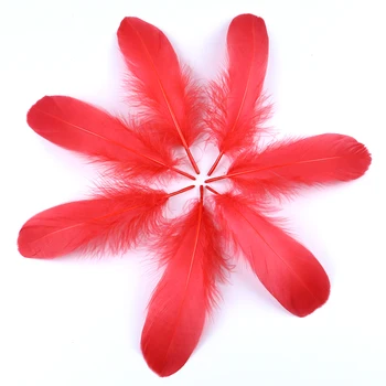 

Wholesale 1000pcs natural goose feather high quality feather decoration 10-15cm wedding feather handicrafts white goose down