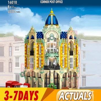 

MouldKing 16010 4030Pcs Street View Cafe Conrner with Led Light Model Building Blocks Bricks Kids Christmas Toys 15001 15002