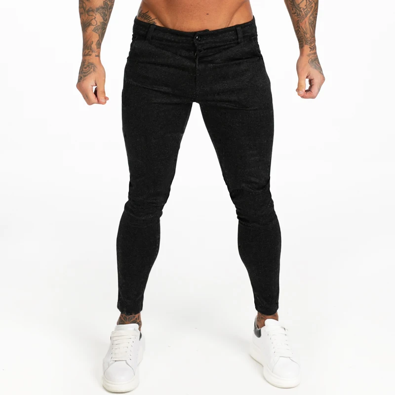 GINGTTO Mens Chinos Pants Trousers Skinny Fit Mens Stretchy Pants High Waist Plus Size Athletic Fit Joggers Dropshipping zm371 GINGTTO Mens Chinos Pants Trousers Skinny Fit Mens Stretchy Pants High Waist Plus Size Athletic Fit Joggers Dropshipping zm371