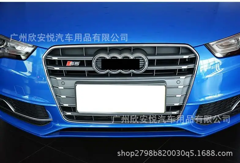 Модифицированный стандарт Audi в Сетевой карте jia biao S3S4S5S6S8S7 Автомобильный логотип A4L A6L Знак логотипа автомобиля табличка бампер наклейки