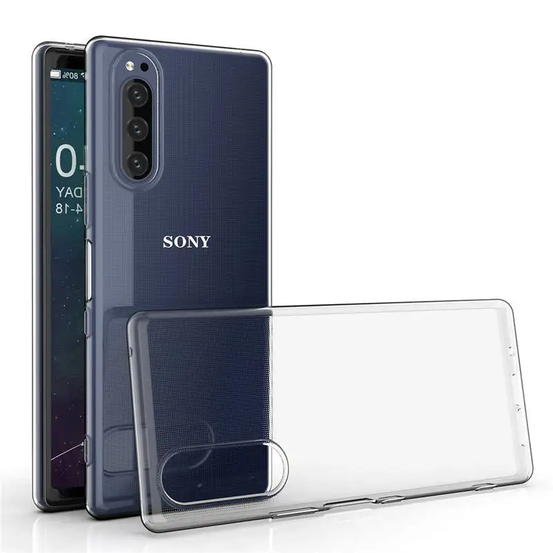 Для sony Xperia 5 чехол sony 5 силиконовый мягкий прозрачный ТПУ чехол для телефона чехол для sony Xperia 5 J8210 J8270 J9210 - Цвет: Soft TPU
