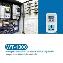 WT-1000 умный электронный термостат для холодильника, розетка, прозрачный СВЕТОДИОДНЫЙ дисплей