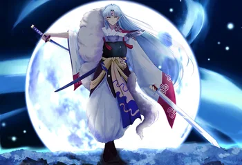 

5D Full Square/Round Diamond Painting Inuyasha Anime Diamond Embroidery Lovers Cat Rhinestone Handmade Craft Home Decor Kid Gift