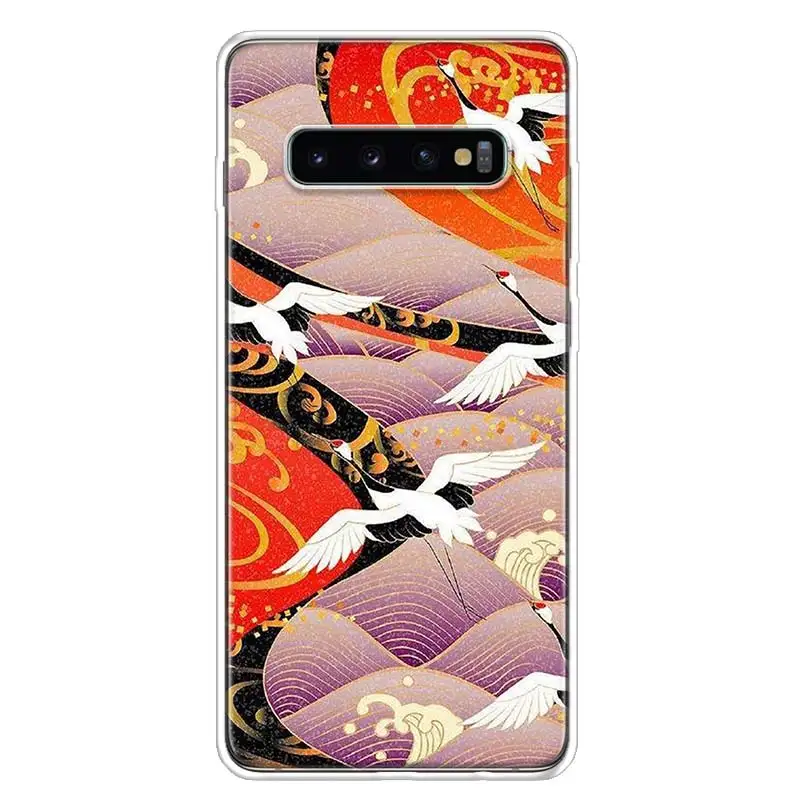 Japanese Style Art Japan Phone Case Cover For Samsung Galaxy A50 A70 A40  A30 A20E A10S Note 20 Ultra 10 Pro Plus 9 8 + A6 A7 A8