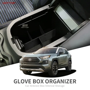 

Car Auto Central Armrest Central Console partition Tidying Box Storage Box For Toyota RAV4 RAV 4 2019 2020 Car Accessories