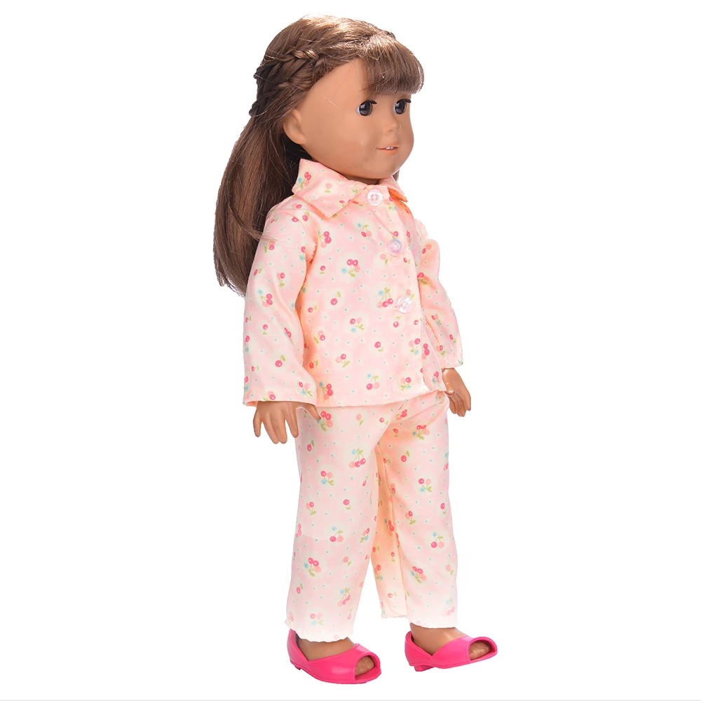 Различные стили одежды для кукол пижамы 18 дюймовых американских и 43 см предметов