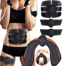 EMS Abdominal Muscle Stimulator Hip Trainer Electroestimulador Muscular Arm Body Slimming Weight Loss Fitness Massager Unisex