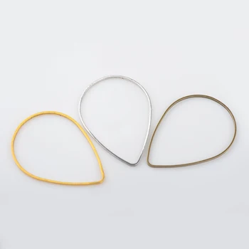 

50PCS 30*21MM Brass Gold Color Drop Closed Rings Jump Rings for Jewelry Making Findings Accessories