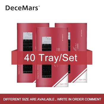 

DeceMars 40 Tray/set matte ellipse eyelashes extension lashes roots Split tips eyelash lighter fit Y 0.15 0.20 B/C/D curl