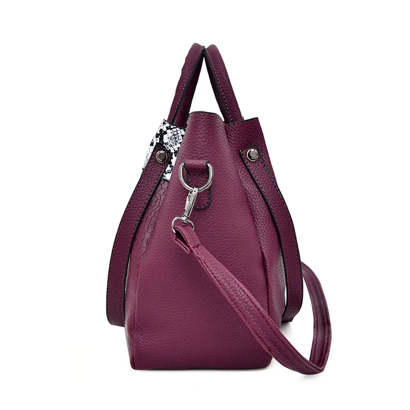 

WOMEN'S Bag 2019 New Style Korean-style Fashion Versitile Fashion Crocodile Pattern Picture-in-Two-Piece Set Elegant Hand Crossb