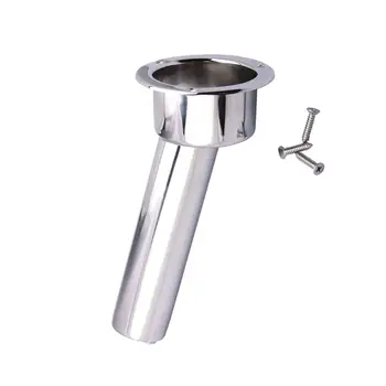 

BOAT STAINLESS STEEL FISHING ROD HOLDER OUTRIGGER PLUG-IN ROD POD ROD HOLDER + CUP HOLDER