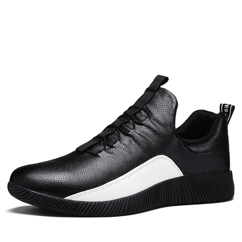 

39-44 Running Shoes for Men Sneakers Comfortable Leather Lace-up Jogging Trainers Sport Style Walking Fitnes Mens Athletic Shoes