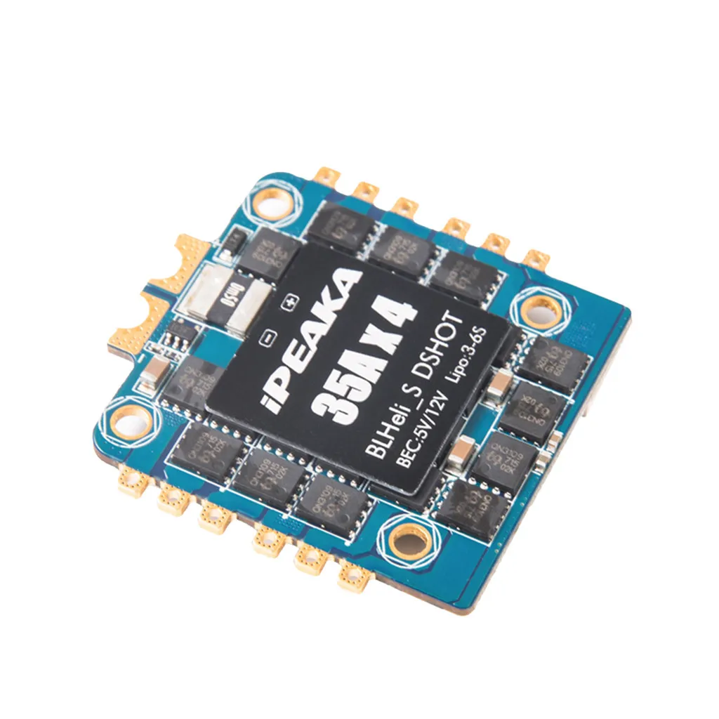 IFlight iPeaka BLHeli_S 35A 6S 4-в-1 12 V/5 V BEC DSHOT ESC для FPV дрона с дистанционным управлением Y731 |