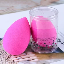 Forma de gota de água cosméticos puff maquiagem esponja cosméticos em pó fundação corretivo creme compõem liquidificador rosto 1pcs