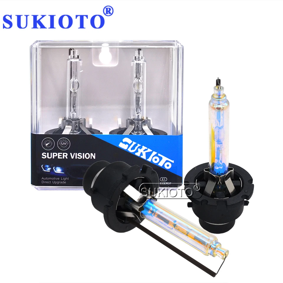 SUKIOTO Original Metal Base 55W D2S Xenon Lamps 35W Xenon D4S Auto Headlamp 3000K 4300K 5000K 8000K 6000K D2R D4R For Car Bulb (2)
