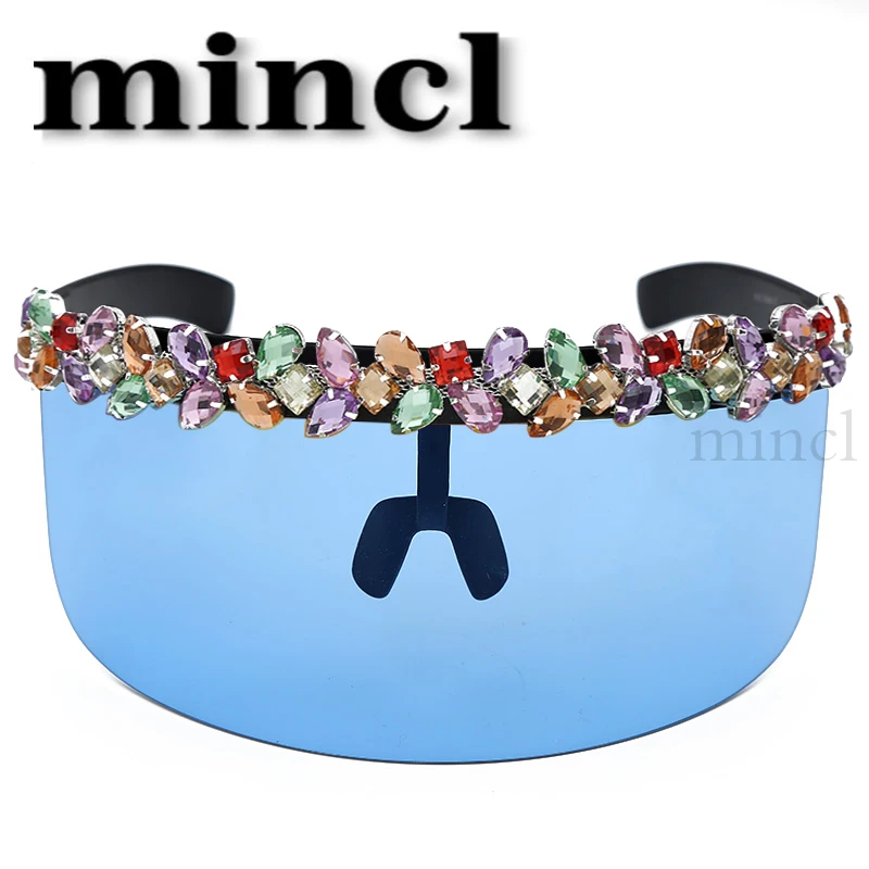 Fashion Oversized Party Sunglasses Women Brand Designer Vintage Rhinestone Color Sunglasses For Women Eyewear UV400 NX NX