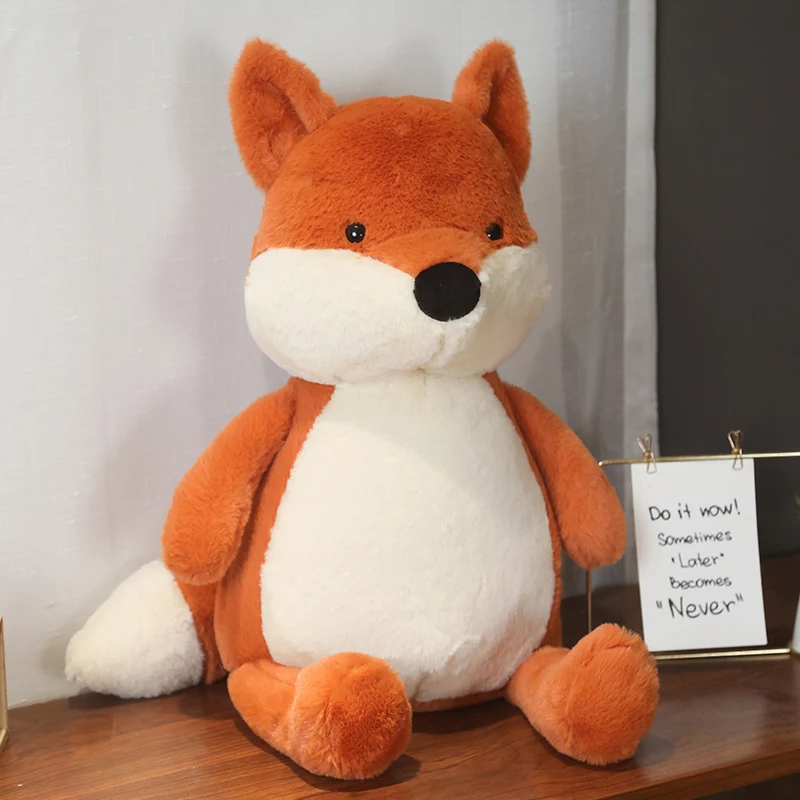 Cute Plush Fox Toy Pillow 35cm 50cm 70cm 90cm Big Size Stuffed