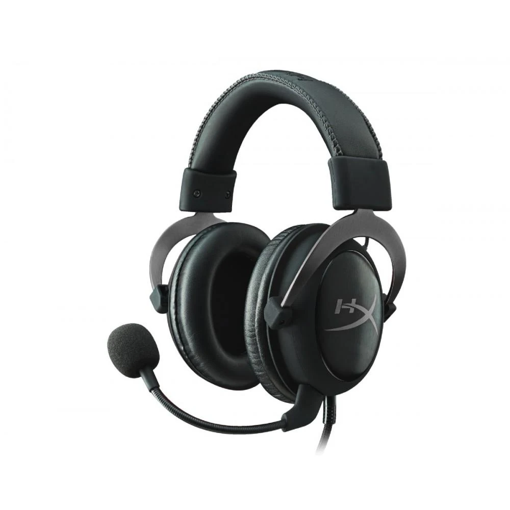 Гарнитура HyperX Cloud II Gun Metal проводная, звук 7.1, 15–25000Гц, 60 Ом, цвет: черный с серым