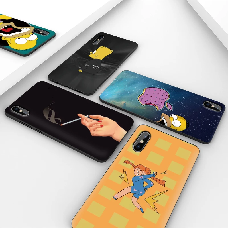 Силиконовый чехол для телефона homer simpson iphone 7 8 plus мягкий защитный 7plus 78 p задняя