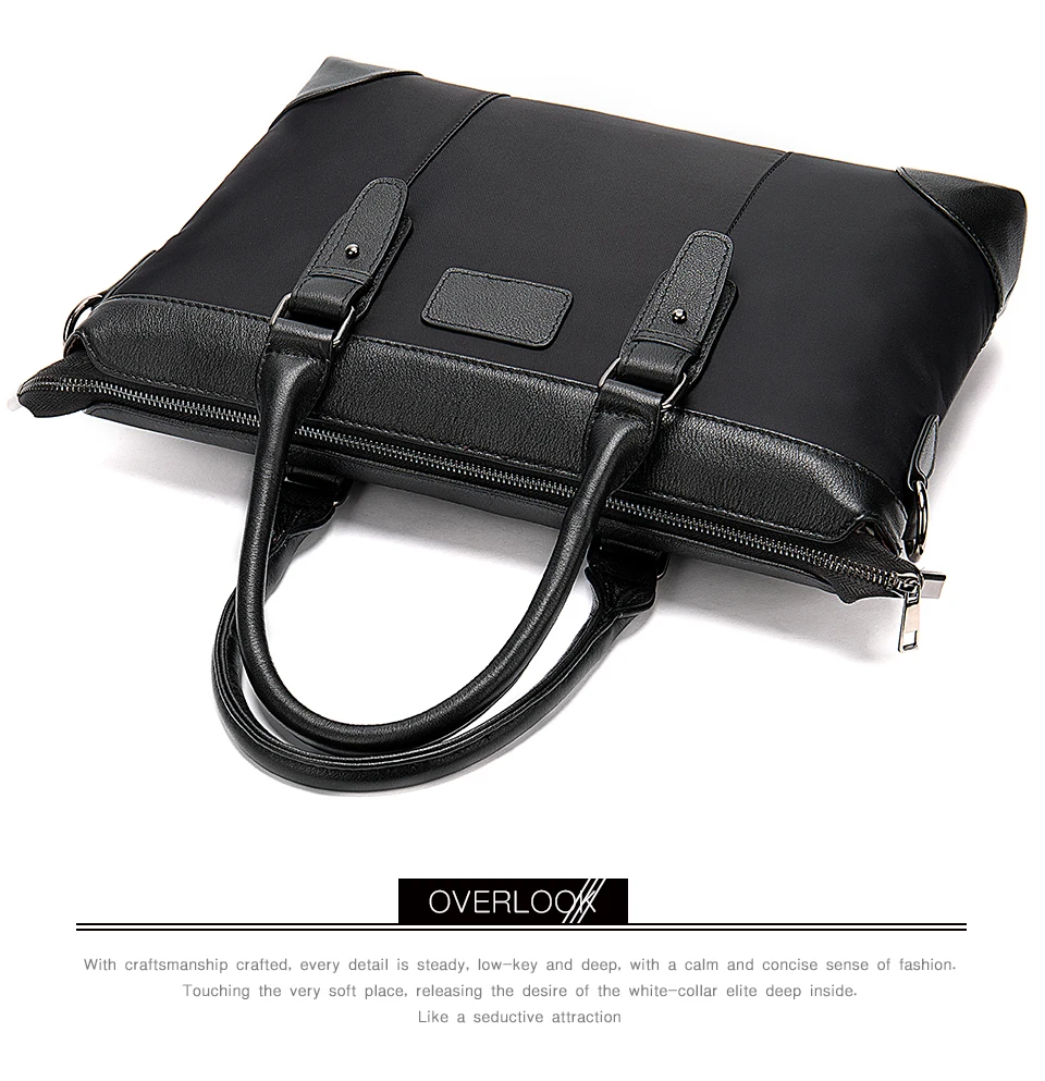 MVA men's briefcase document bag real leather bag businessman / Office / Handbag men's leather bag