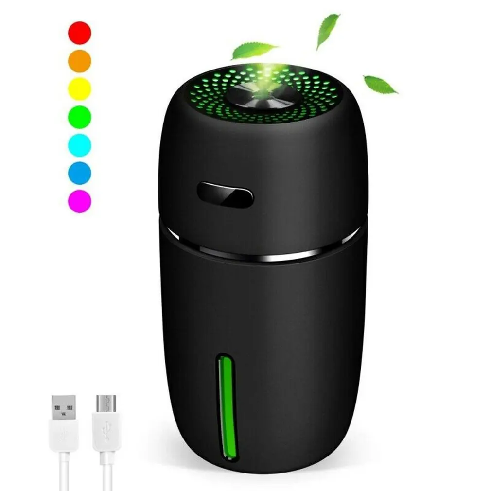 Мини Usb увлажнитель воздуха Арома диффузор автомобиля эфирные масла очиститель воздуха со светодиодной подсветкой