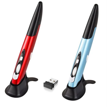 

2.4G Wireless Mouse Pen Vertical USB PPT Presenter Pen 1600dpi Mini Optical Mice For Laptop Notebook Computer Mac Smart TV Box
