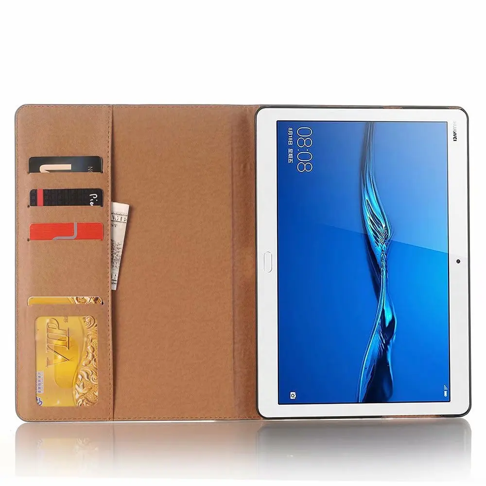 Восстановленный старинный кожаный чехол для планшета для huawei Mediapad T5 10 10,1 дюймов, флип-чехол с подставкой, умный чехол для huawei T5 10, чехол+ ручка