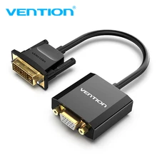Vention DVI D в VGA адаптер DVI 24+ 1 VGA конвертер кабель цифровой аналоговый аудио конвертер 1080P для Xbox PS3 ноутбук ТВ коробка