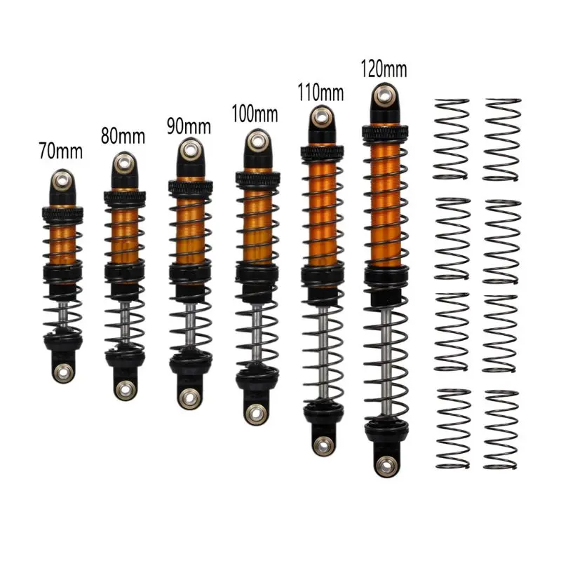 

4pcs Metal Oil Suspension Shocks Absorber for 1/10 RC Car Rock Crawler
