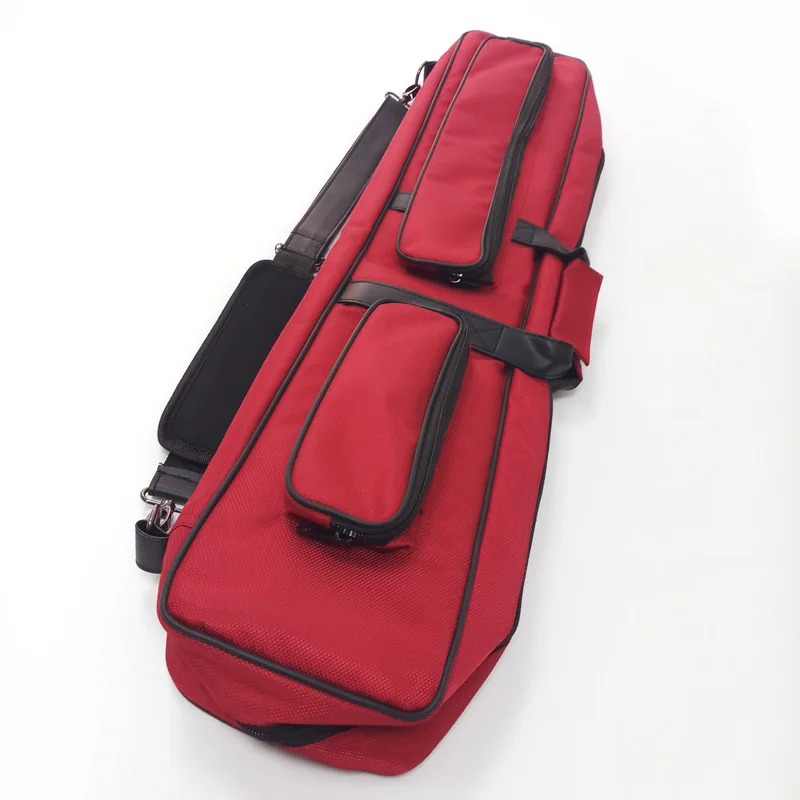 

xmlivet red 5holes 1/2 splited canvas cue bag 2Butt 3Shaft Billiards Pool cue case Billiards acessories