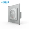 Livolo Smart Thermostat  EU Standard  Temperature Control, floor heating thermostat ,4 colors Crystal Glass Panel , AC 110-250V ► Photo 3/6