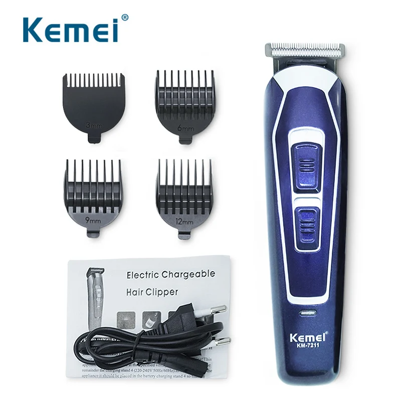 Машинка для стрижки волос Kemei парикмахерский триммер для волос электрическая машинка для стрижки бритва триммер для бороды мужской станок для бритья Триммер для носа 35D