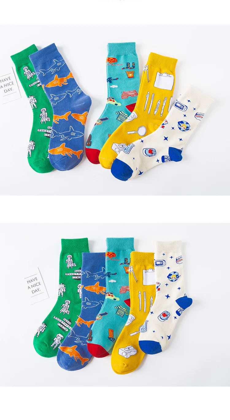 SP& CITY Ins/стильные женские носки с героями мультфильмов в стиле Харадзюку хлопковые носки до щиколотки для девочек модные оригинальные носки в школьном стиле