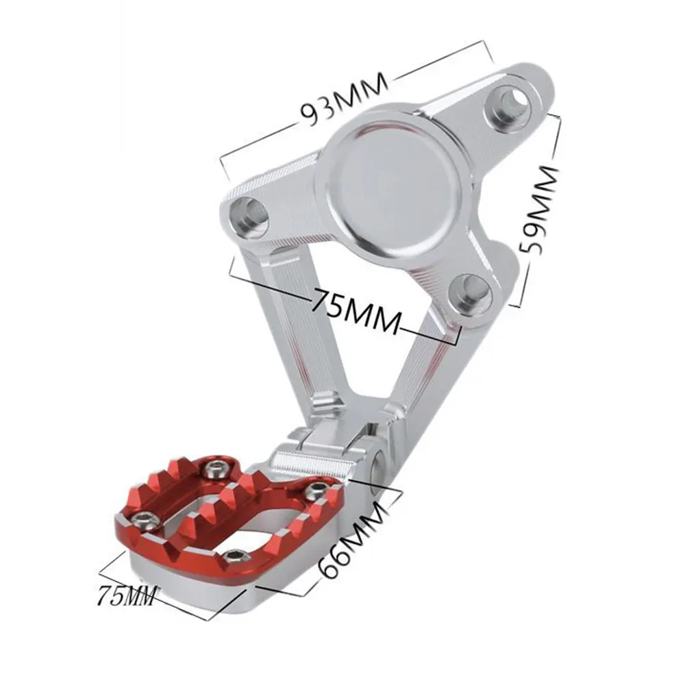 Motorcycle modified pedal Folding foot rests CNC folded foot pedal for XADV750