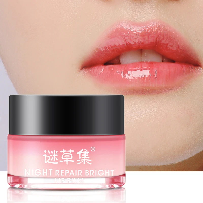 

MICAOJI Night Lip Sleeping Repair Mask Lip Balm Vitamin E Nourishing Moisture Exfoliation Beeswax Weaken Lip Lines Lip Care 20g